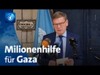 Treffen im Westjordanland: Deutschland sagt weitere Millionenhilfe für Gazastreifen zu