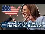 US-WAHLKAMPF: Harris schlägt Trump in Pennsylvania und Michigan – Umfrage zeigt knappen Vorsprung!