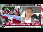 Manifestacja sprzeciwu wobec relokacji migrantów do Polski w Görlitz | Republika Dzień