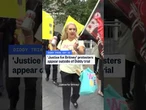 'Justice for Britney' protesters appear outside of Diddy trial