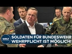 BEBEN BEI BUNDESWEHR: Pistorius hält Wehrpflicht für möglich! Was macht Merz? Es droht Streit in SPD