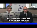 Incendies: 98.000 hectares brûlés en France, 167.000 évacuations dans le sud-ouest