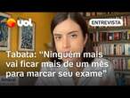 Tabata diz que falta Novalgina em hospital público, mas que 'ninguém vai esperar 1 mês por exame'