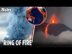 Fear 'Ring of Fire' volcanoes could erupt en masse after quake caused first eruption in 600 years