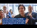 Nevenka Fernández, recibida con una ovación en Ponferrada tras su regreso más de 20 años