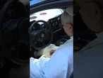 El papa León XIV se sienta al volante del primer Ferrari eléctrico