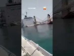 Navio cargueiro afunda no Estreito de Hormuz após colisão