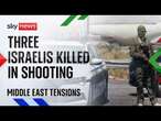 Three Israelis killed by gunman at West Bank border crossing with Jordan