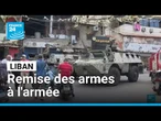 Liban: des factions palestiniennes à Beyrouth remettent leurs armes à l'armée • FRANCE 24