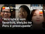 Eleição no Peru sem favorito e polarizada preocupa em cenário de pleitos contestados, diz professora