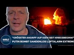PUTINS KRIEG: "Größter Angriff auf Kiew seit Kriegsbeginn!" Russen-Bomben! Luftalarm in der Ukraine!