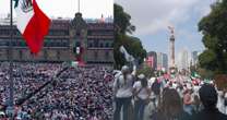 FOTOS y VIDEOS ¬ El informe de AMLO y la marcha estudiantil en el ojo de la cámara