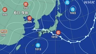 梅雨前線 6日も停滞 西日本では激しい雨が降るおそれ