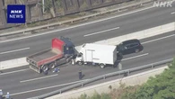 逆走トラックが別のトラックと衝突 2人けが 福岡 篠栗町