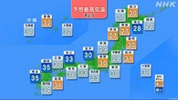 西日本では連日の「危険な暑さ」予想 熱中症対策の徹底を