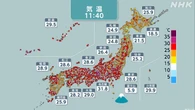 各地で真夏日予想 九州では非常に激しい雨が降るおそれ