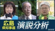 徹底分析！広島県知事選挙 候補者は何を訴えた？