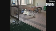 震度6弱 青森 八戸の特養でガラス散乱 けが人なし