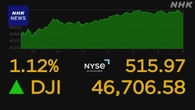 NYダウ 500ドル超値上がり 米政府機関の一部閉鎖 終了との観測