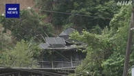 和歌山 橋本 斜面崩れ複数のソーラーパネル落下 大雨の影響か