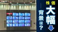 【記者解説】日経平均株価が大幅下落 背景や今後の見通しは？