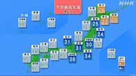 西日本など危険な暑さに 北陸や新潟で非常に激しい雨のおそれ