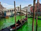 Il blitz gretino al Canal Grande: 28 eco-vandali portati in Questura