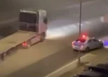 Водитель фуры пытался сбежать от полицейских в Мангистау (ВИДЕО)