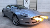 На аукцион выставили Aston Martin DB9 с огнеметами как у Джеймса Бонда