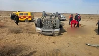 Пассажир погиб после переворота внедорожника на трассе в Мангистау