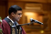 Ramjugernath stewig in die saal by Maties
