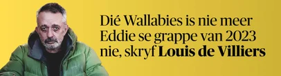 Louis de Villiers: Hardlywig, maar ’n wen is ’n wen, ou pêl!