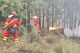 Un bombero muere en accidente de tráfico cuando iba al incendio del Barranco de las Cinco Villas