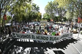 1.500 habitantes de la España rural se manifiestan en Madrid contra las "macrorrenovables" que explotan sus pueblos