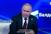 Putin no escatima en halagos a Trump pese a sus recientes críticas a Rusia