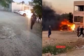 Pillan a colonos israelíes quemando coches de palestinos en Cisjordania