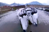 China presenta un perro robot todoterreno, para emergencias: salta, camina erguido y hace piruetas