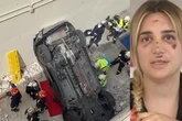 María Roberts, la peluquera de las famosas, conducía el coche que cayó ocho metros al vacío en un centro comercial de Majadahonda: "Pensaba en mi hijo"