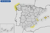 Dos frentes provocarán lluvias en Galicia, Baleares y el sureste de España