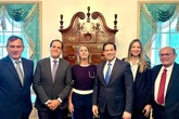 Marco Rubio comparece con los cinco colaboradores de María Corina Machado huidos de la Embajada argentina de Caracas