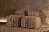 Geometría natural: artesanas de la India bordan la nueva colección de mobiliario de Gandía-Blasco