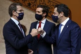Pablo Casado carga contra los empresarios "cómplices" con los indultos