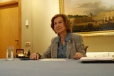 La Reina Sofía vuelve a la agenda de Zarzuela después de sus viajes familiares