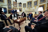 Trump’s Oval Office video of white farmer ‘burial sites’ was posted by Twatterbaas account
