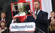 Zakłócił spotkanie z Czarnkiem. Wręczył mu kalafiora