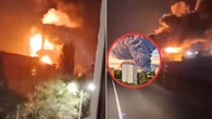 Kule ognia w Rosji. Nagranie z ataku Ukrainy w Saratowie