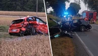 Poważny wypadek na DK74. Dwie osoby ciężko ranne