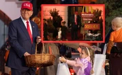Trump rozdawał cukierki. Dzieci przybyły w przebraniach
