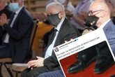 Buty Kaczyńskiego hitem internetu. Czy prezes PiS włożył dwa różne buty?