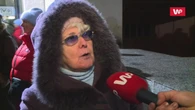 Protest przed TVP. "Nie wiem czy to prawda, ale na pasku widziałam"